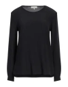 Antonelli Woman Top Black Size 8 Silk In Black