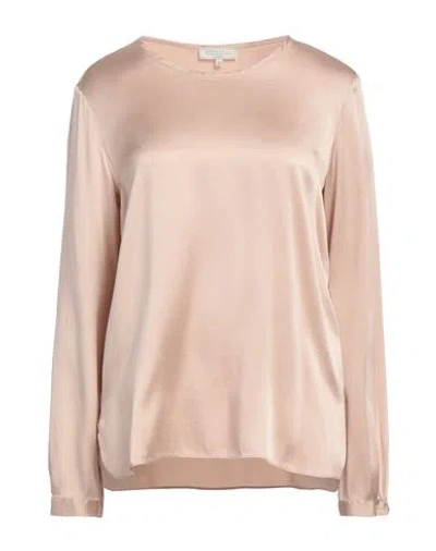 Antonelli Woman Top Blush Size 10 Silk, Lycra In Pink