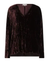 Antonelli Woman Top Burgundy Size 8 Viscose, Silk In Red