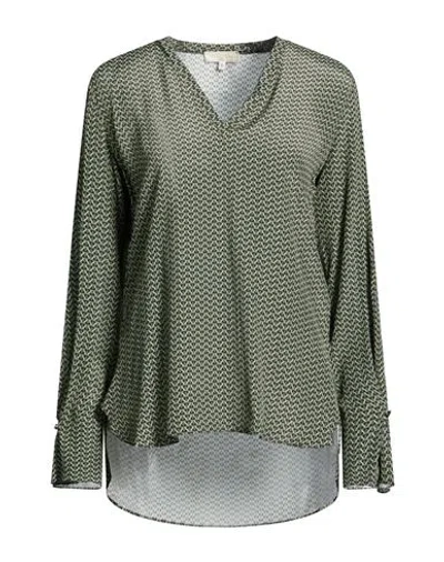 Antonelli Woman Top Green Size 6 Viscose, Silk