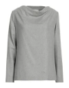 Antonelli Woman Top Grey Size 4 Wool, Polyester, Viscose, Elastane In Grey
