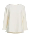 Antonelli Woman Top Off White Size 6 Polyester, Elastane In White