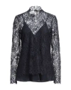 Antonelli Woman Top Midnight Blue Size 6 Cotton, Polyamide In Blue