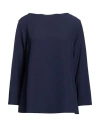 Antonelli Woman Top Midnight Blue Size 6 Polyester, Elastane