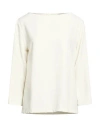 Antonelli Woman Top Off White Size 6 Polyester, Elastane
