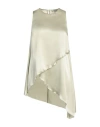 Antonelli Woman Top Sage Green Size 4 Silk In Sage Green