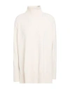 Antonelli Woman Turtleneck Beige Size S Virgin Wool, Silk, Cashmere In Beige