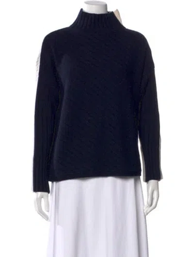 Pre-owned Antonelli Wool Turtleneck Sweater In Blue