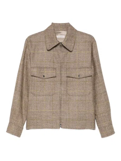 Antonelli Zip-fastening Shirt Jacket In Brown