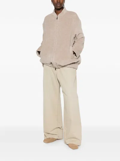 Antonelli Zip-up Bomber Jacket In Neutral
