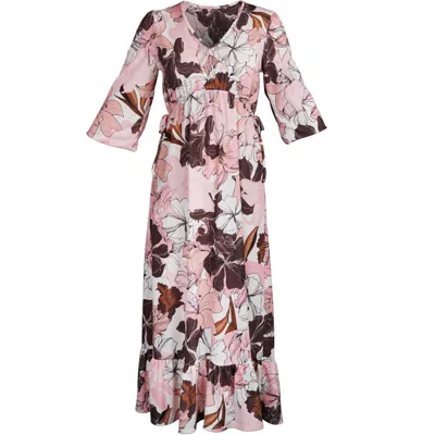 Antonia York Women's Pink / Purple Floral Dress In Pink/purple