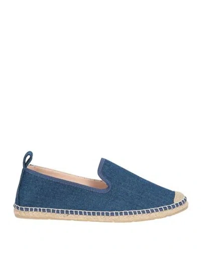 Antonia's Woman Espadrilles Slate Blue Size 8 Textile Fibers