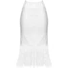 Antoninias Women's Cassia Flowy High-rise Skirt In Sheer Whisper White