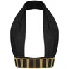 Antoninias Women's Petisa Halter Neck Bikini Top With Golden Details In Black In Black