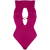 Antoninias Women's Pink / Purple Venetia One-piece Swimsuit With Cut-out Detailing In Pink In Pink/purple