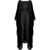 Antoninias Women's Vellichor Chiffon Beach Overlay With Adjustable Rope In Black In Black