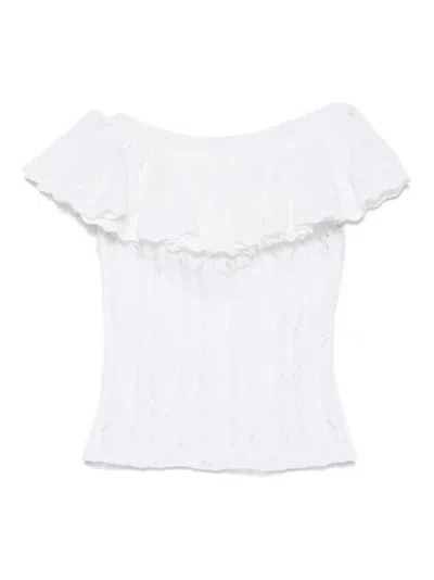 Antonino Valenti Bissau Top In White
