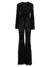 Antonino Valenti Desiree Ribbed Flared-design Jumpsuit In Black