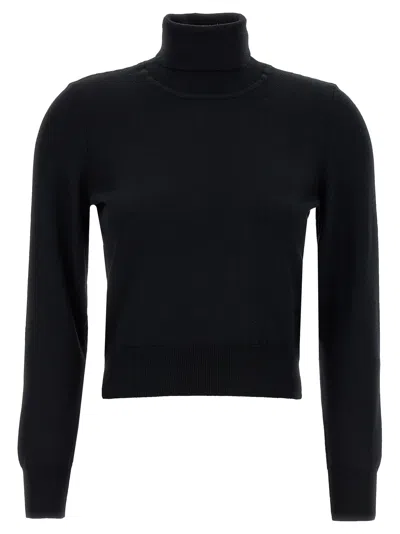 Antonino Valenti Black Merino Wool Women's Cardigan