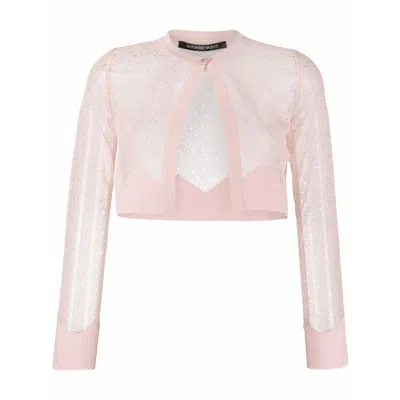 Antonino Valenti Cropped Wide-leg Trousers In Pink