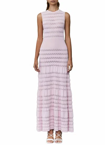 Antonino Valenti Culebrita Sleeveless Knit Maxi Dress In Pink In Multi