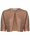 Antonino Valenti Linda Carrara Cropped Cardigan In Nude