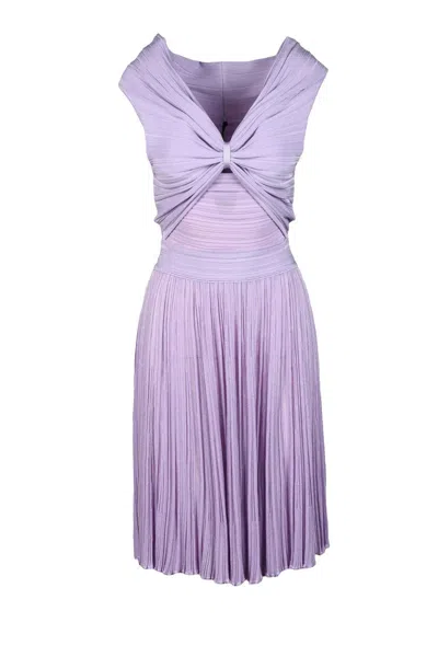 Antonino Valenti Knit Dress Viscose Elastane - Purple