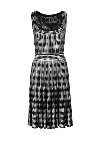 Antonino Valenti Knit Dress Viscose Polyester - Black/white