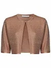 Antonino Valenti Linda Carrara Cropped Cardigan In Nude