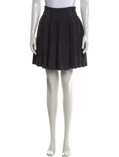 Pre-owned Antonino Valenti Mini Skirt In Black