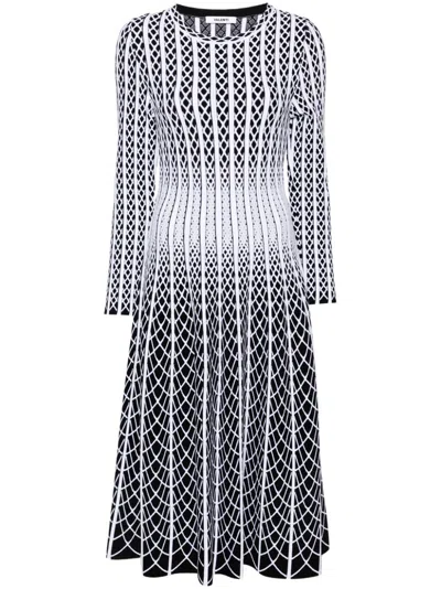 ANTONINO VALENTI STRIPED MIDI DRESS