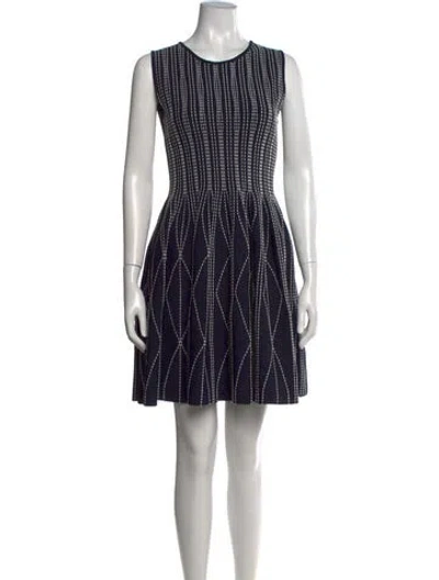 Pre-owned Antonino Valenti Striped Mini Dress In Blue