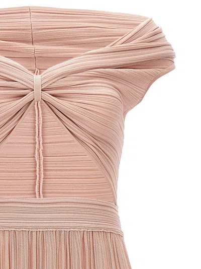 Antonino Valenti Viscose Long Women's Dress In Pink