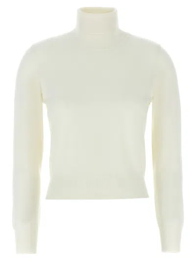 ANTONINO VALENTI WHITE ENRIETTE TURTLENECK SWEATER