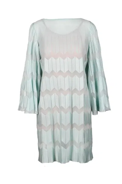Antonino Valenti Yayoi Kusama Dress - Aqua Green In Gray