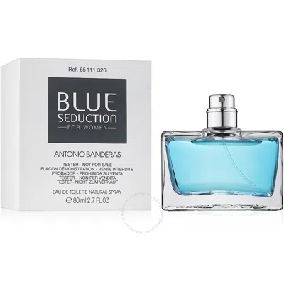 Antonio Banderas Ladies Blue Seduction Edt Spray 2.7 oz (tester) Fragrances 8411061889749 In White