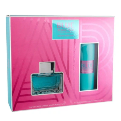 Antonio Banderas Ladies Blue Seduction Gift Set Fragrances 8411061045251 In Blue / Green / Violet