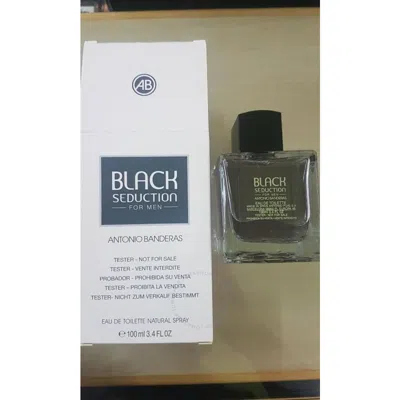 Antonio Banderas Men's Black Seduction Edt 3.3 oz (tester) Fragrances 8411061081273 In White
