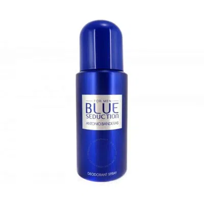 Antonio Banderas Men's Blue Seduction For Men Deodorant Spray 5.1 oz Fragrances 8411061804988 In White