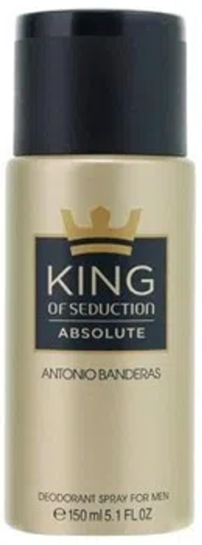 Antonio Banderas Men's King Of Seduction Absolute Deodorant 5.0 oz Fragrances 8411061822814 In Gold