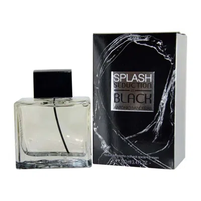 Antonio Banderas Men's Splash Seduction In Black Edt 3.4 oz Fragrances 8411061743324 In Transparent