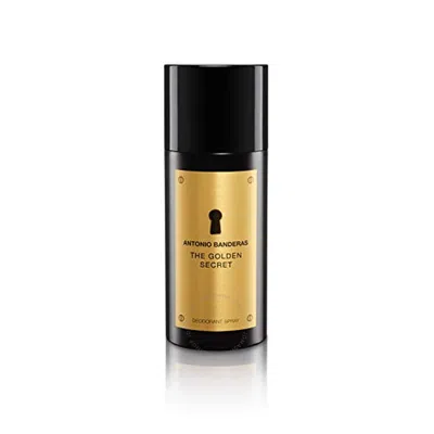 Antonio Banderas Men's The Golden Secret Deodorant Spray 5.0 oz Fragrances 8411061805206 In White