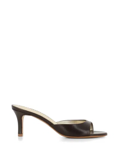 Antonio Barbato Maestri Veneziani Leather Sandals In Brown