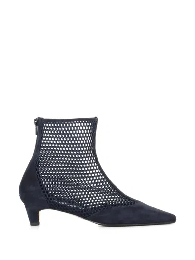 Antonio Barbato Maestri Veneziani Mesh-panelled Suede Boots In Black