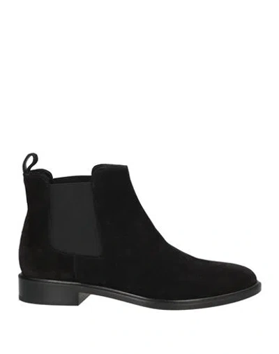 Antonio Barbato Woman Ankle Boots Black Size 8 Leather
