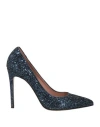 Antonio Barbato Woman Pumps Midnight Blue Size 11 Leather