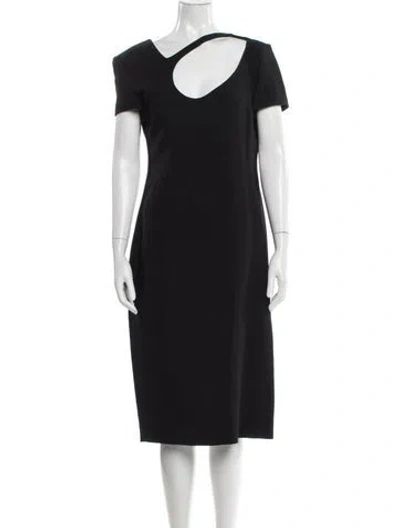 Pre-owned Antonio Berardi Asymmetrical Midi Length Dress In Multi