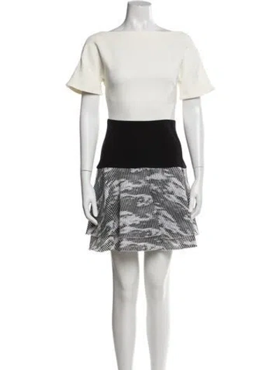 Pre-owned Antonio Berardi Colorblock Pattern Mini Dress