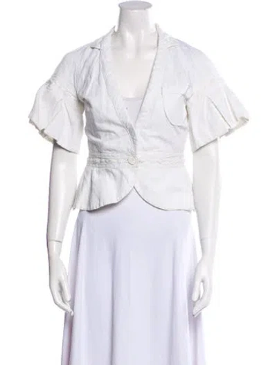 Pre-owned Antonio Berardi Jacket In White