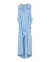 Antonio Berardi Midi Shirt Dress In Light Blue Cotton In Blue
